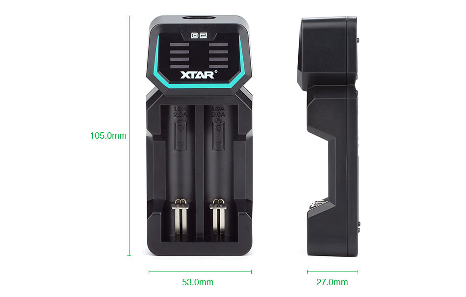 Xtar D2 2-slot Quick Charger