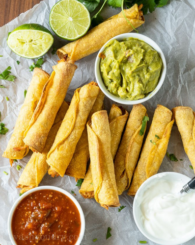 Crispy Chicken Taquitos