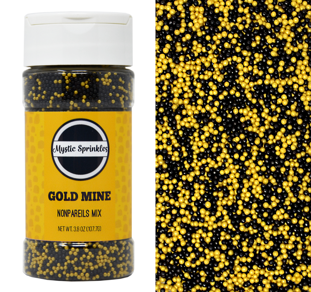 Happy Sprinkles 90g GOLD Non Pareils sugar balls - from only £3.26