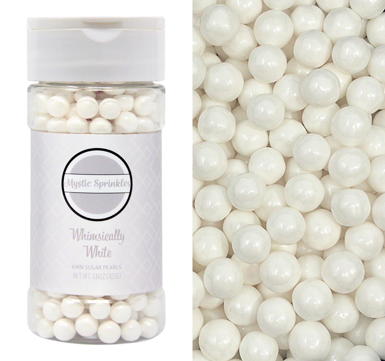 Shimmering Silver 6mm Sugar Pearls 3.6oz – Mystic Sprinkles