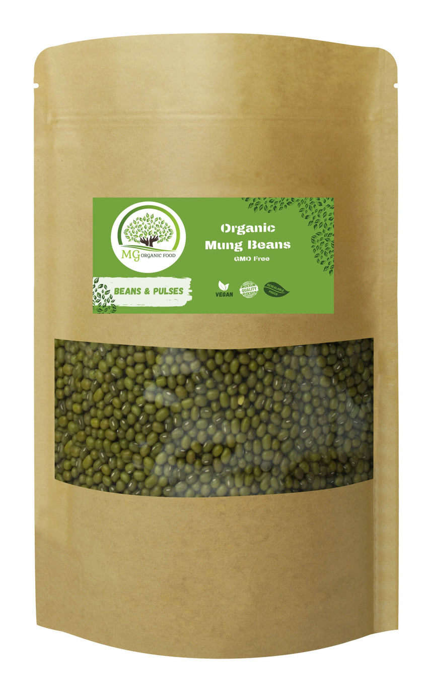 Organic Mung Beans  :  Vegan, Organic, GMO Free