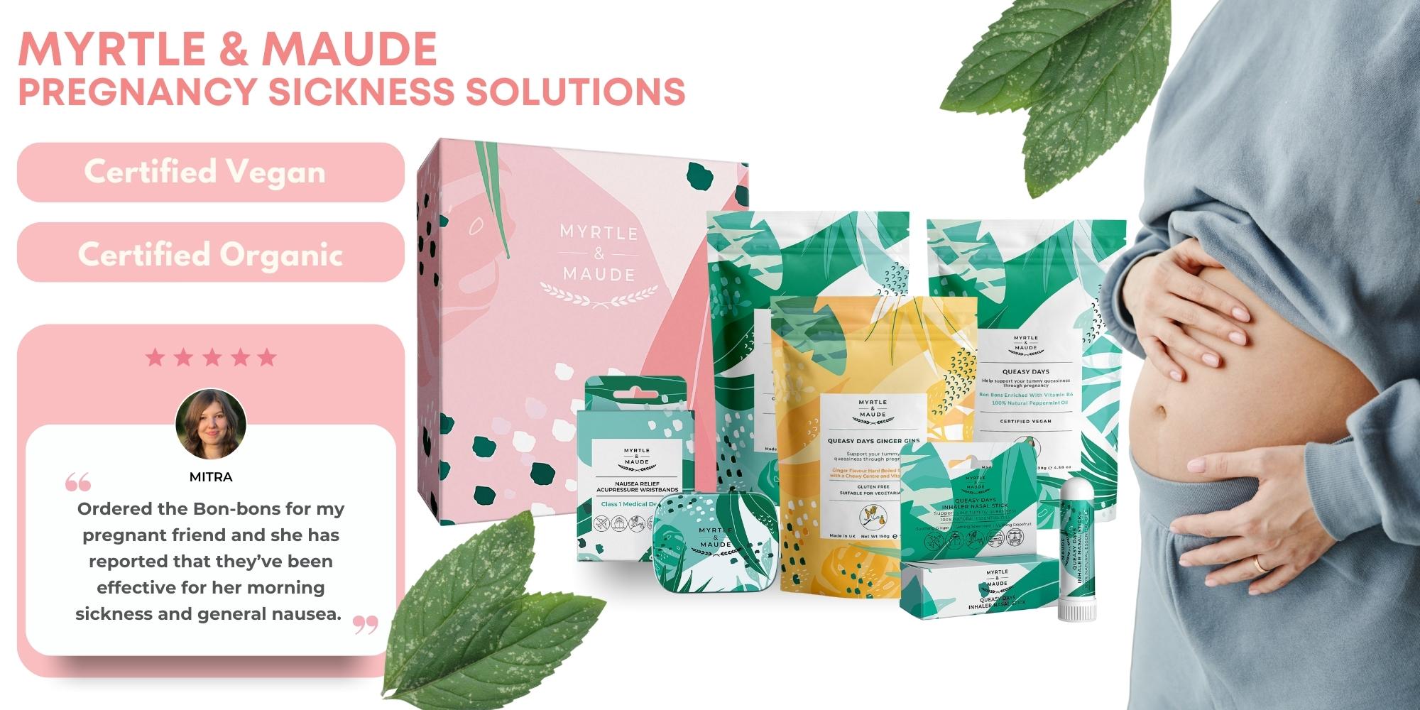 Myrtle & Maude pregnancy sickness range