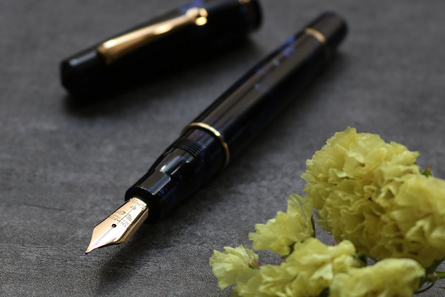 [Limited Quantity] Official [Japan Sole Agent] Leonardo Officina Italiana Moment Zero Marble Blue Fountain Pen