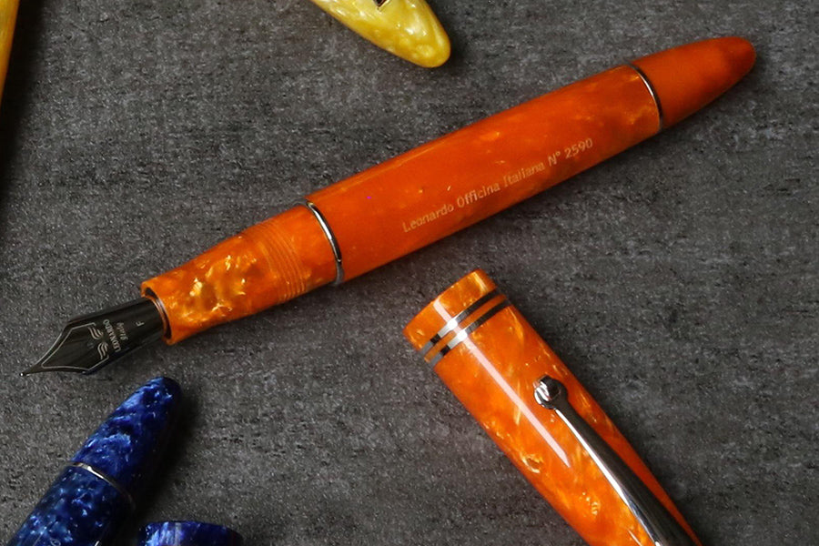 Leonardo Officina Italiana Flore Orange Fountain Pen