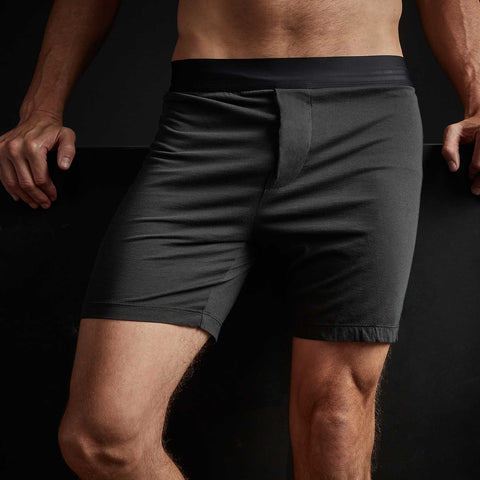 Luxe Lotus Relaxed Fit Boxer Short - Black