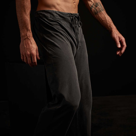 Luxe Lotus Jersey Tapered Lounge Pant - French Navy