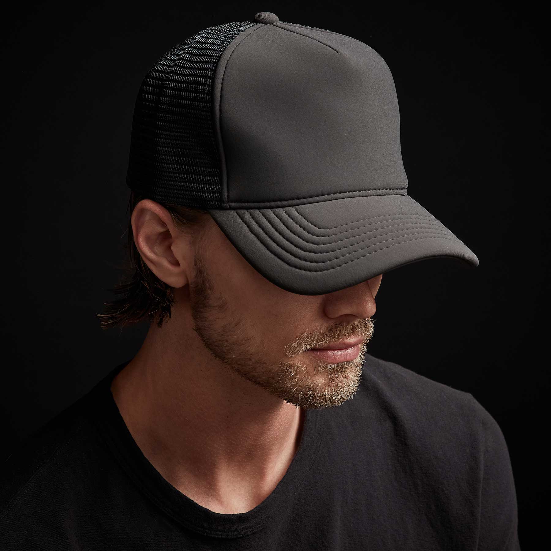 Scuba Trucker Hat In Black James Perse Los Angeles James Perse Los Angeles