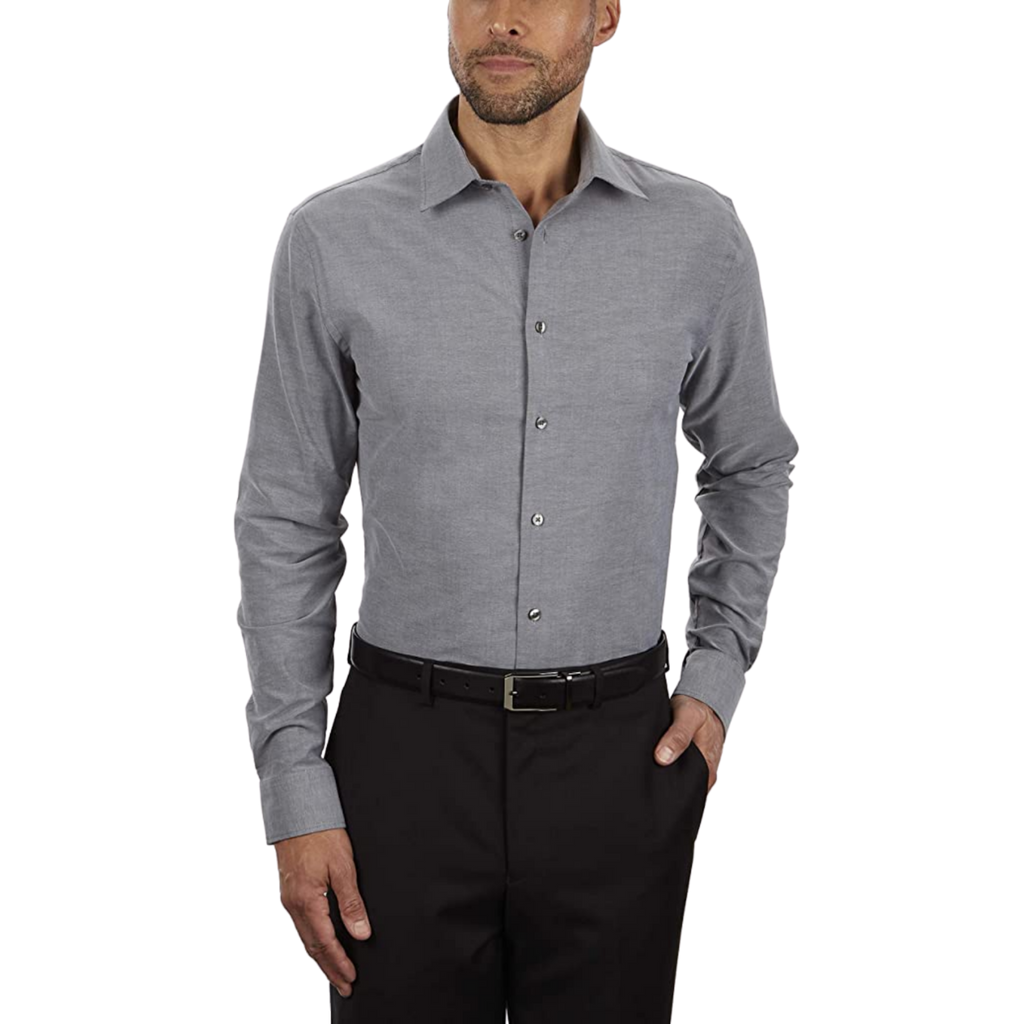 Geoffrey Beene Men's Dress Shirt Slim Fit Flex Collar Stretch Solid, L ...