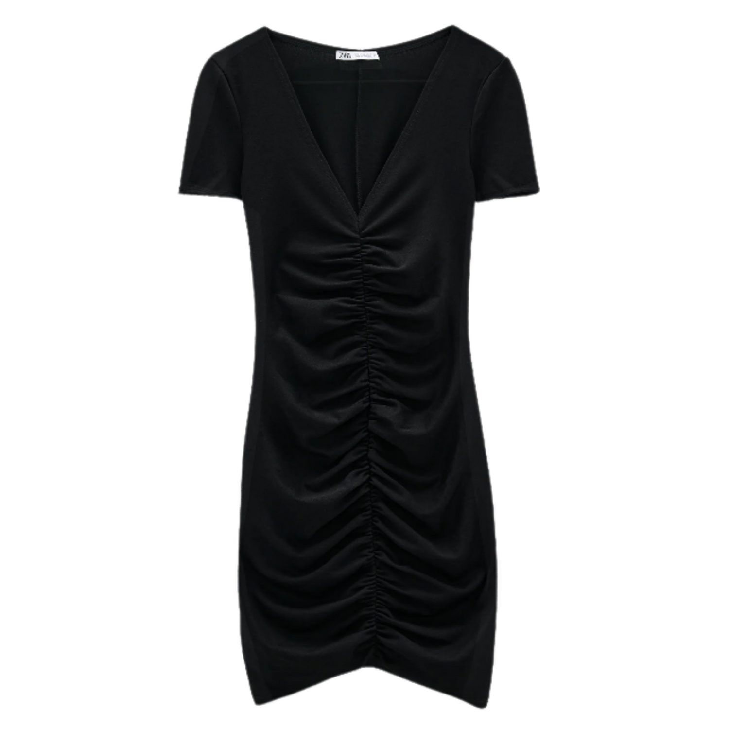 draped dress trf zara