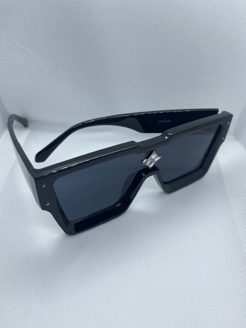 Cyclone Sunglasses - Black/White Marble (Silver) – Ambitious Gyrl Boutique