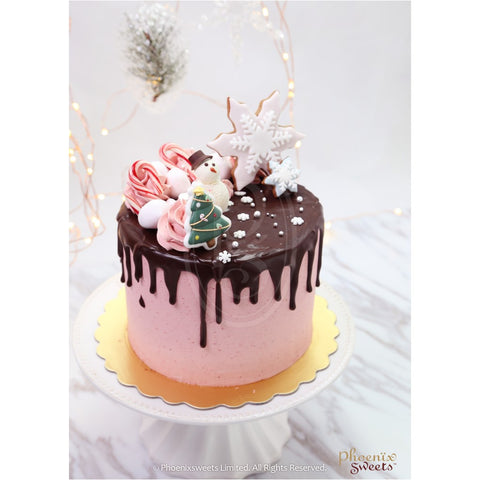 Phoenix Sweets 2016 Fairy Holiday Christmas Red Velvet Dripping Cake