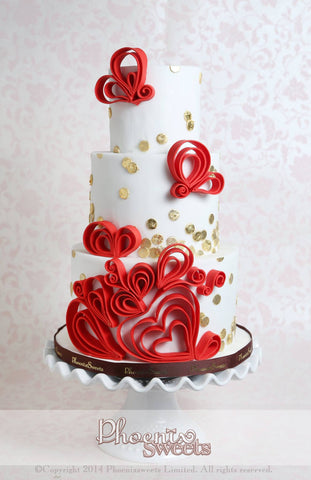 Phoenix Sweets - Wedding Double Happiness Cake Hong Kong Tailor-made