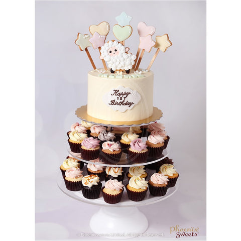 Phoenix Sweets Cupcake Tower Birthday Cake