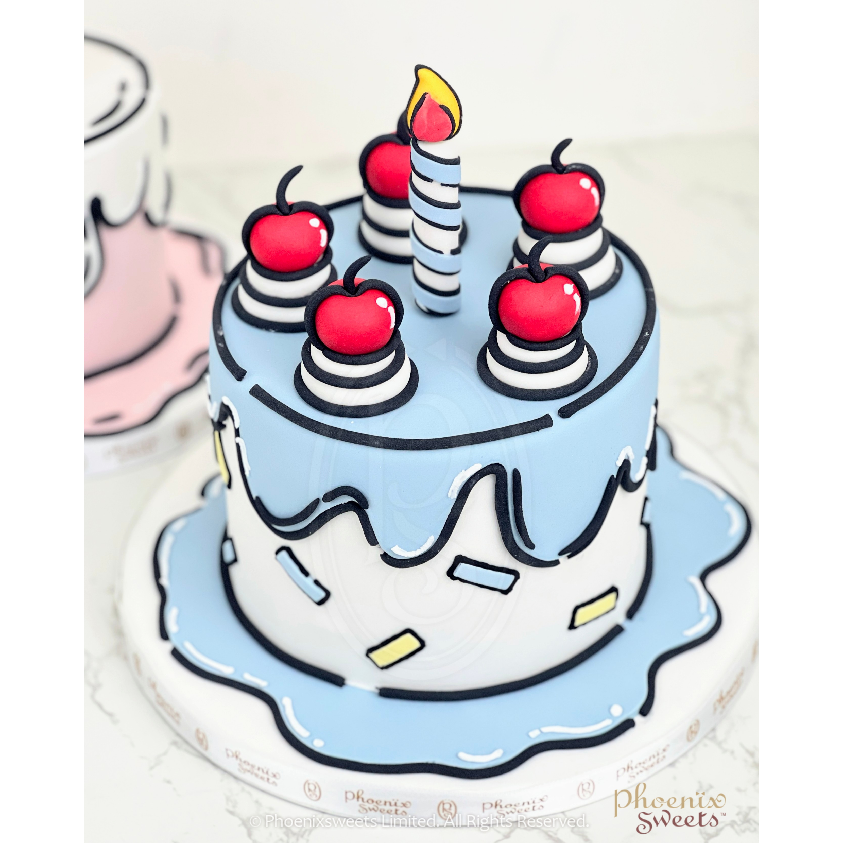 Personalised 2D Cartoon Cake Biscuit - Art Imitating Cake | The Mini  Baker's Box