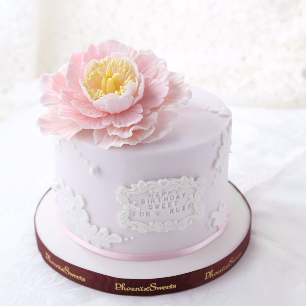 Phoenix Sweets Order Standard Fondant Cake Online Sugar Peony Cake