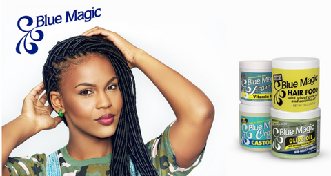 BLUE MAGIC HAIR CREAM/ CONDITIONER/GREASE/ PRESSING OIL/ ARGAN BERGAMOT