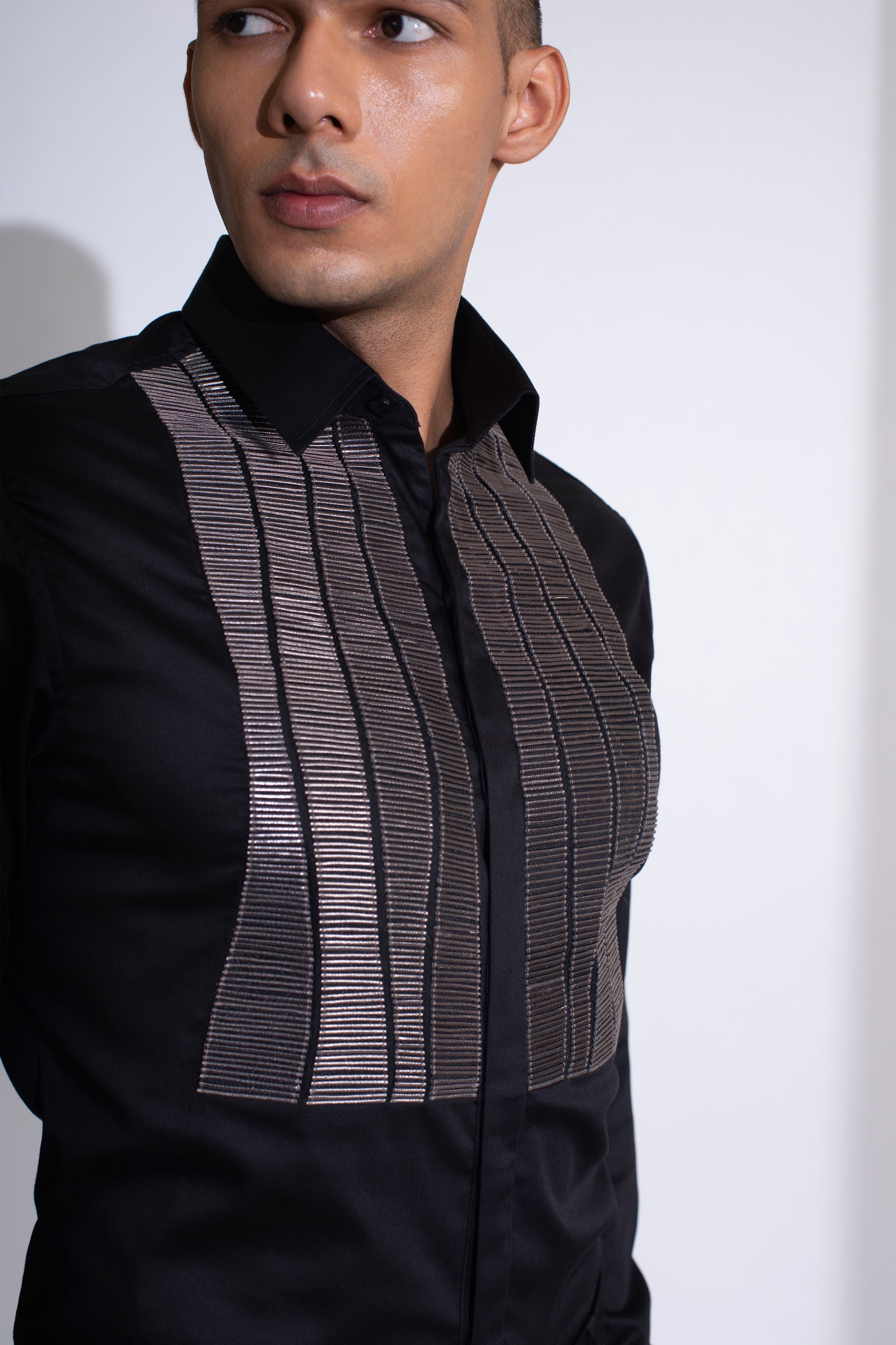 Wave Cord Corrugated Panel Shirt – Rimzim Dadu