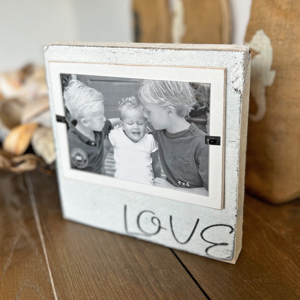 Friends Are The Family We Choose Personalized Shiplap Frame - 4x6 Vertical