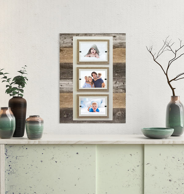 Whimsical Modern Farmhouse Decor Collage Wall Frame - Love