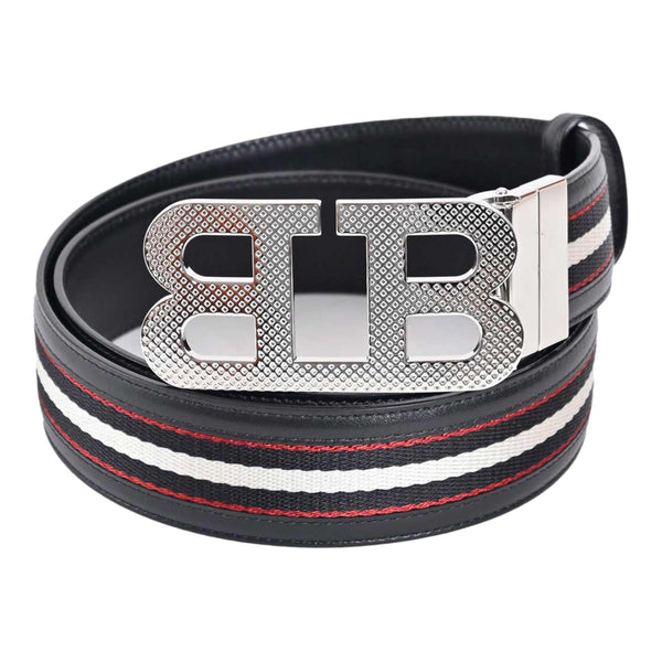 Bally Men's B-Chain 40mm Reversible Monogram Leather Belt – Maison