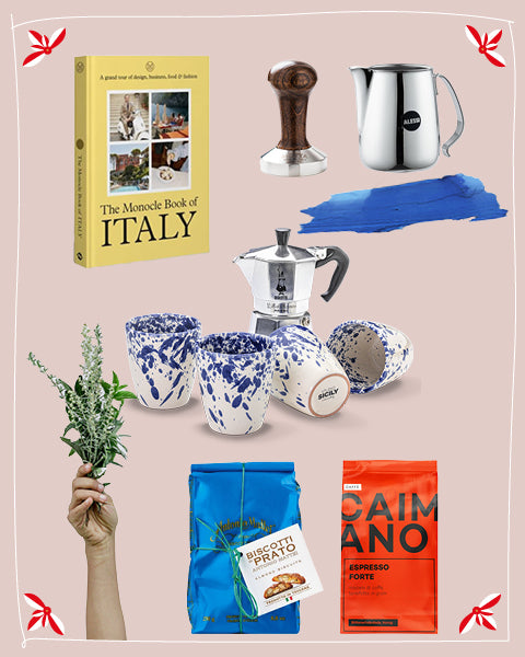 Italienische Geschenkideen zu Weihnachten für Italien Barista Kaffee Afficionados