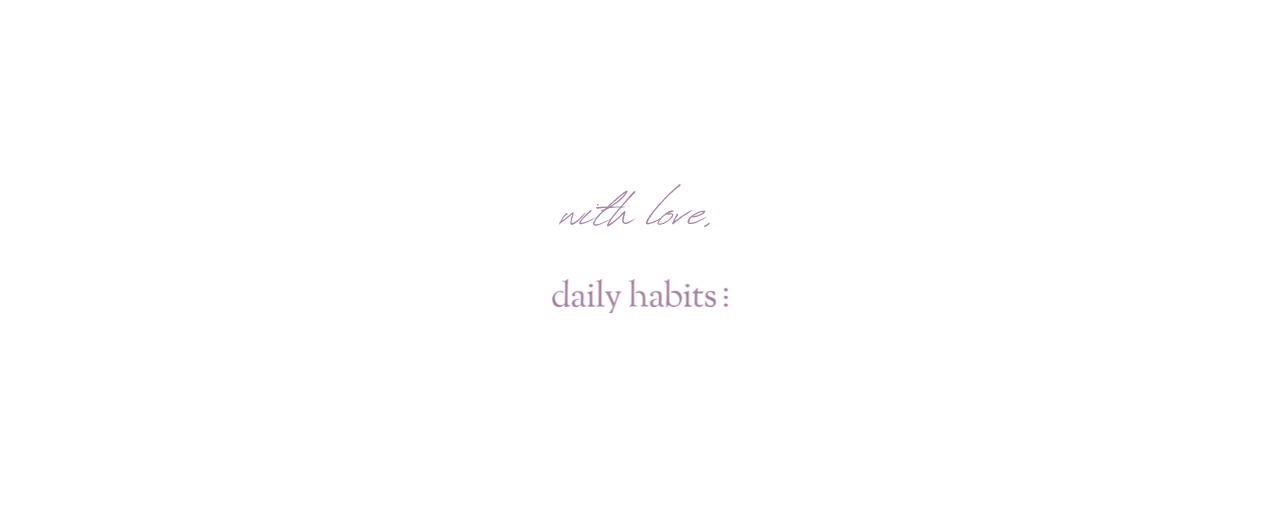 daily habits