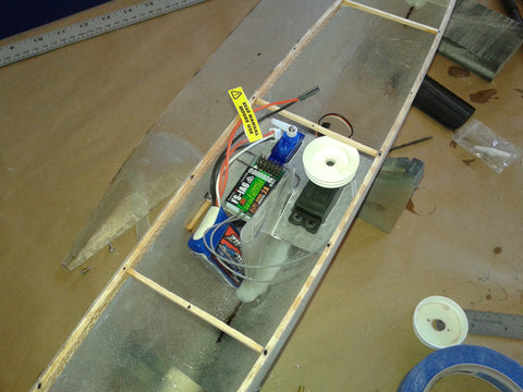 Adding electronics to fiberglass RC yacht