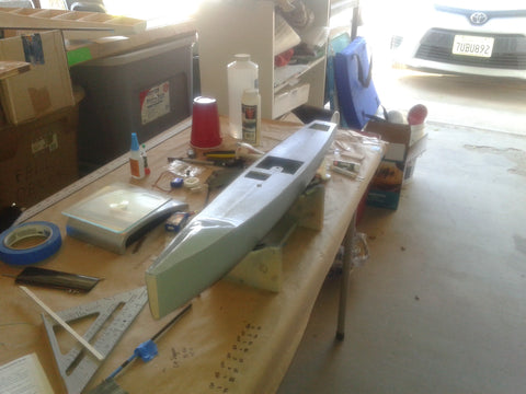 Prepping RC Yacht for paint