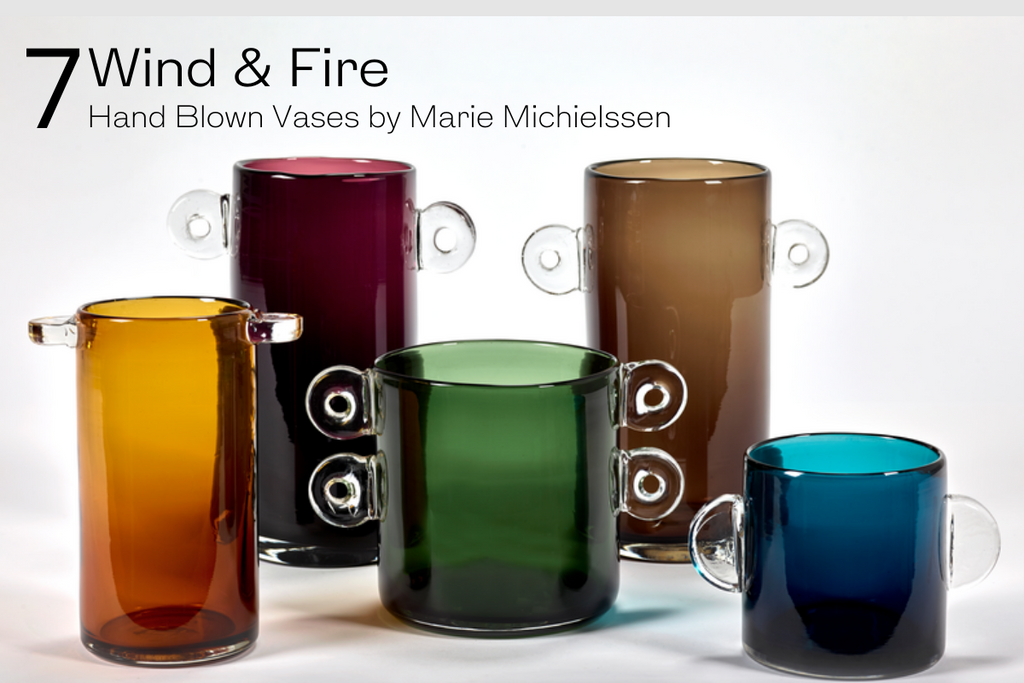 Wind and Fire Hand Blown Vases by Marie Michielssen