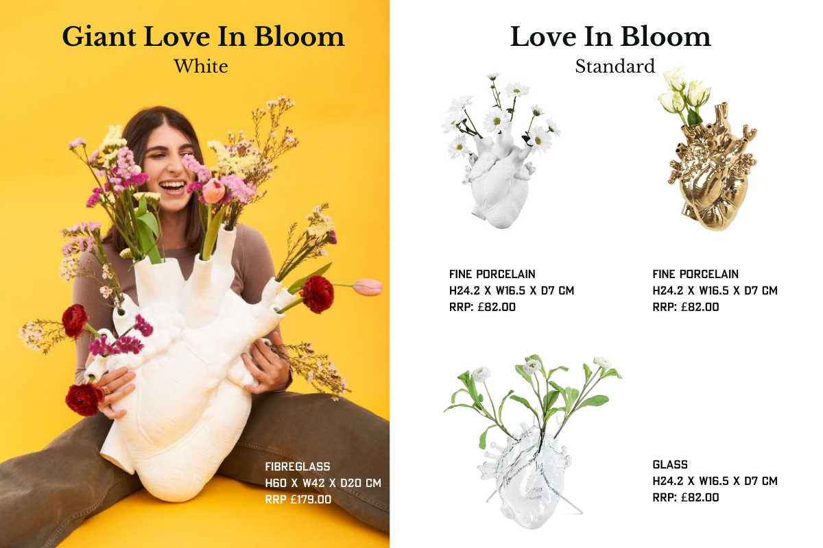 Seletti UK Love In Bloom Vases  by Marcantonio