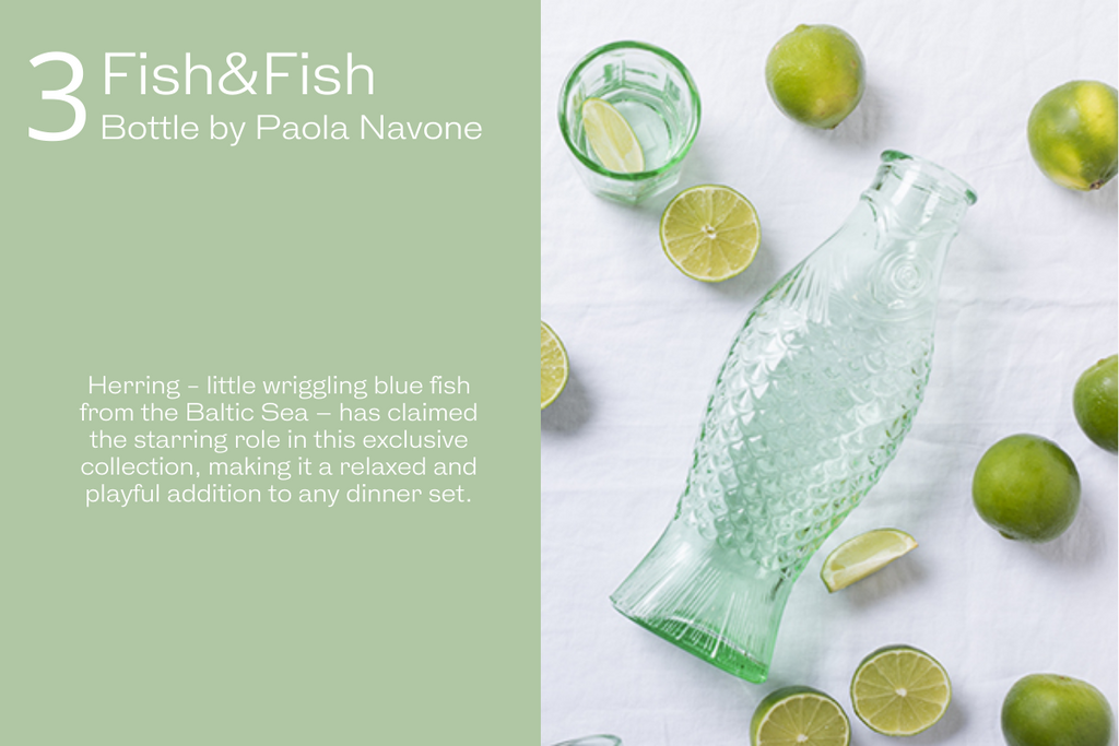 Fish and Fish Bottle by Paola Navone the perfect gift idea for Christmas 2021