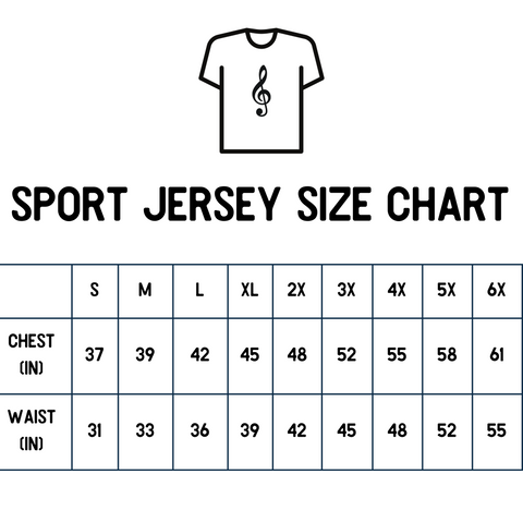 Sport Jersey Size Chart – Garlinger Batons