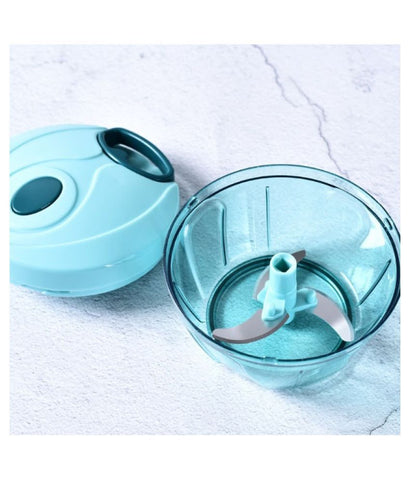 500ml Manual Food Chopper Vegetable Cutter, Portable Hand-pulled  Garlic/onion Chopper For Vegetables, Fruits, Nuts And Herbs, Etc. (1pc  Light Blue)