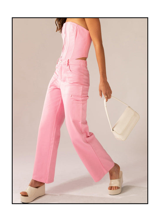 TULIO for Mature Fashion, Women's Pink Pants