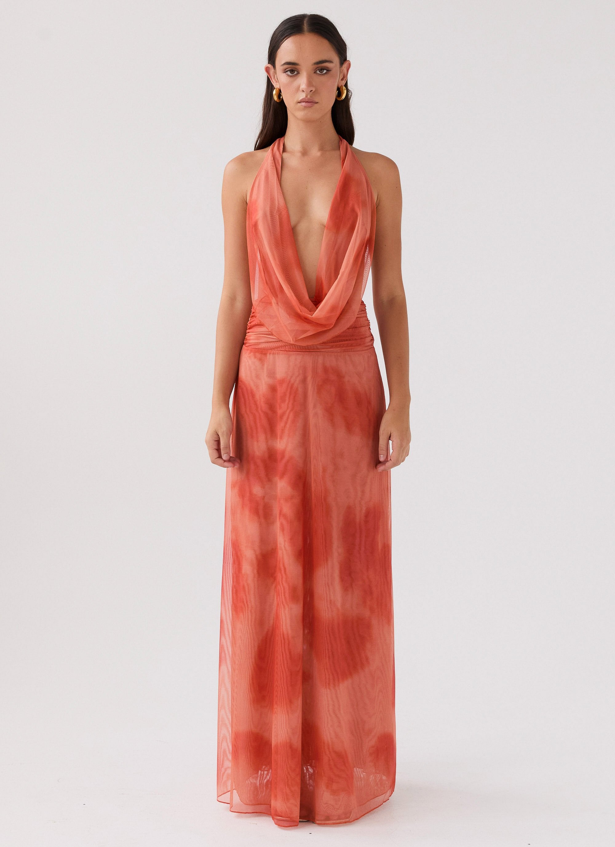 Leona Lace Maxi Dress - Red Rose – Peppermayo