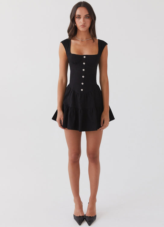 Vice Corset Mini Dress - Black
