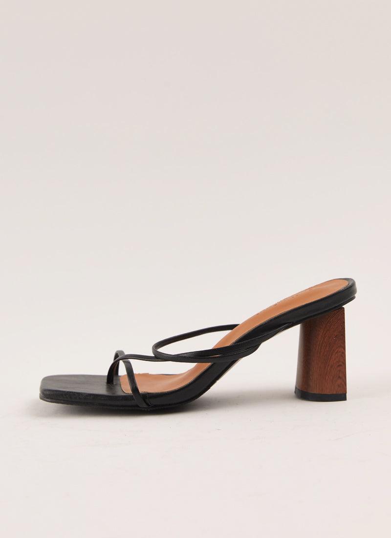 Shop Willow Strappy Mule - Black | Peppermayo
