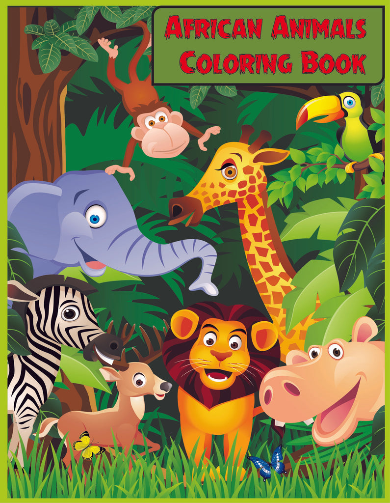 african animals coloring pages