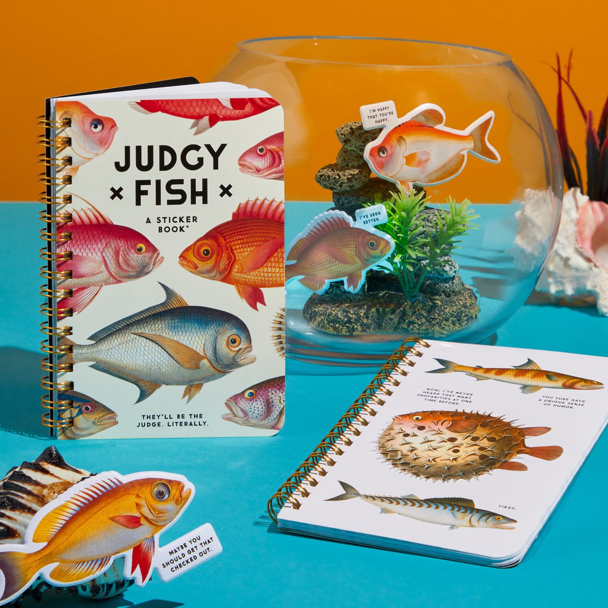 Judgy Fish Sticker Book - Brass Monkey product image