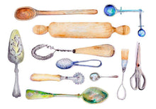 Load image into Gallery viewer, Carina Chambers Design  Limited Edition Print Mum&#39;s Kitchen Tool Kit
