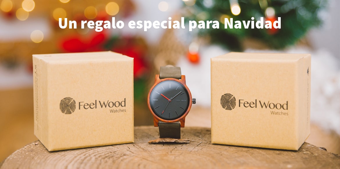Regalar un reloj de madera en Navidad