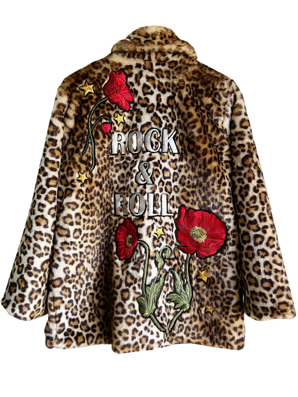 Leopard Faux Fur Lined Denim Jacket – Frogstones Boutique