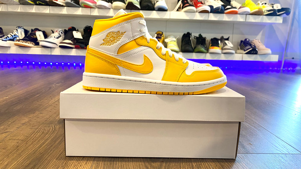 
                  
                    Load image into Gallery viewer, WMNS Air Jordan 1 Mid Canary Yellow
                  
                