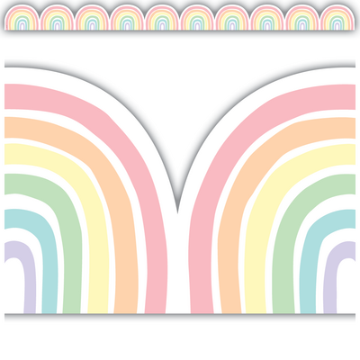 Pastel Pop Rainbows Die-Cut Border Trim – Trendy Teachers, LLC