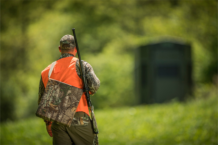 hunter walking