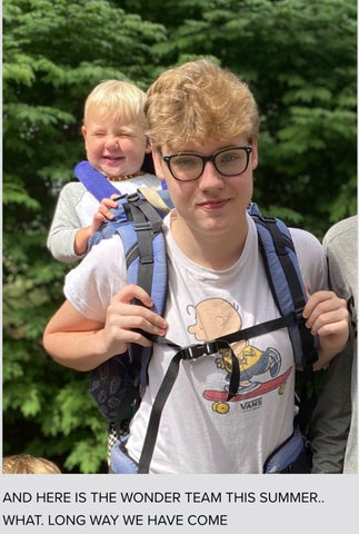 This summer hiking with the little emotional support child of his 😊