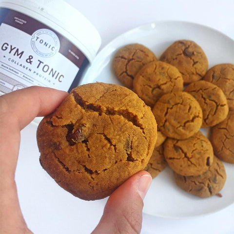 Chocolate Chip Coconut Cookies with Gym & Tonic Collagen Protein