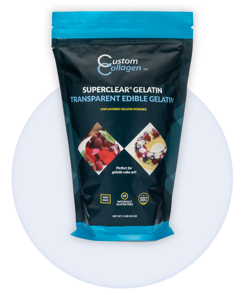 SuperClear Gelatin Powder Jar Graphic