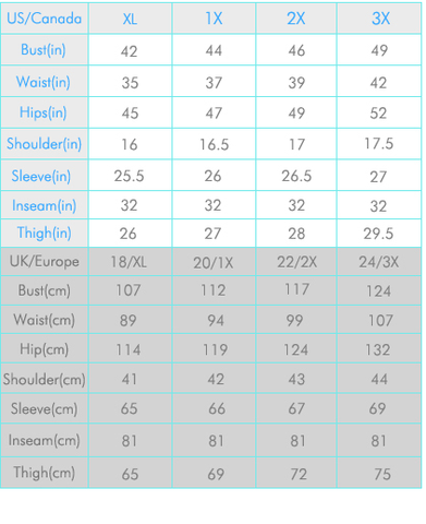 Size Chart – Kasheer Royalty