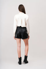 ROSIE Faux- leather shorts